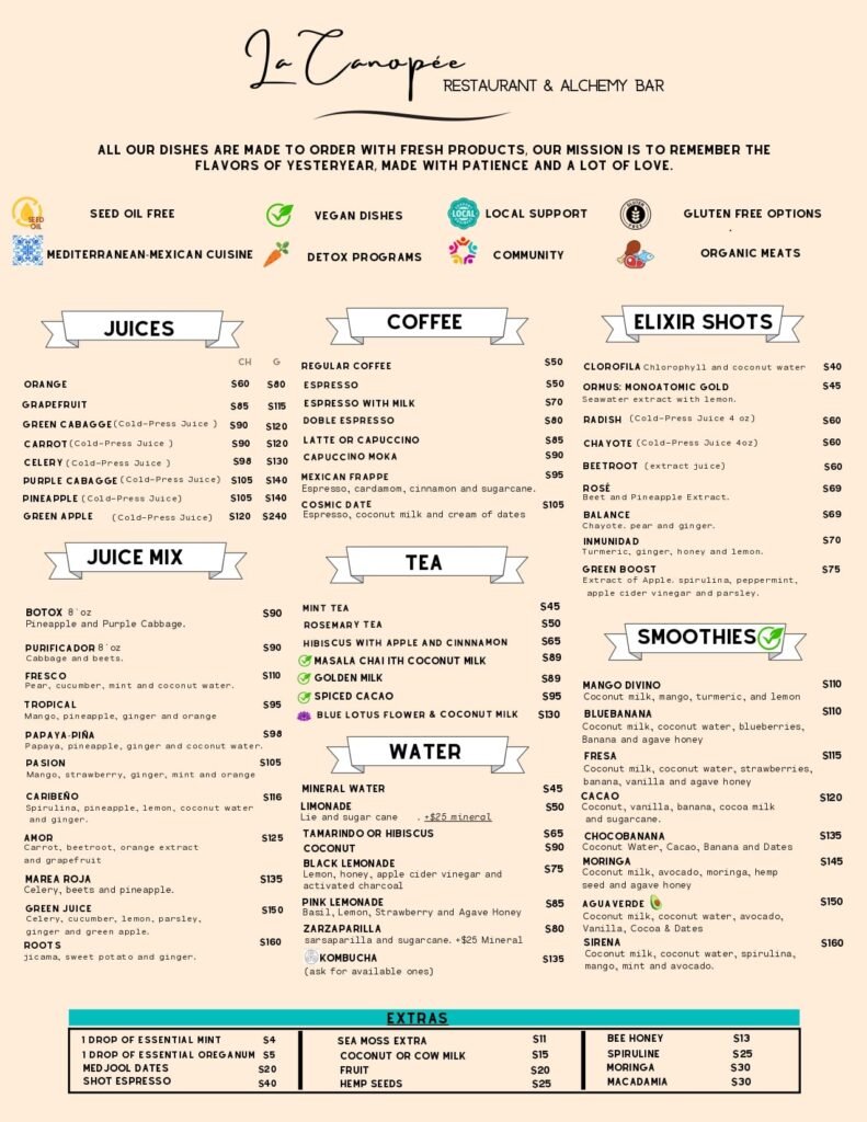 Menu - Front